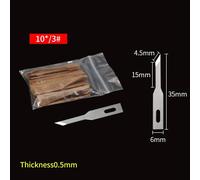 Lame De Grattoir À Colle De Pelle Lame À Bouche Plate 4a 16 No.11 Couteau À Découper À Film Bsd Couleur Argent Pur Couteau Utilitaire Outils De Réparation De Téléphone - Type No.3 Blade