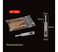 Lame De Grattoir À Colle De Pelle Lame À Bouche Plate 4a 16 No.11 Couteau À Découper À Film Bsd Couleur Argent Pur Couteau Utilitaire Outils De Réparation De Téléphone - Type No.4a Blade