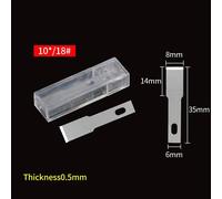 Lame De Grattoir À Colle De Pelle Lame À Bouche Plate 4a 16 No.11 Couteau À Découper À Film Bsd Couleur Argent Pur Couteau Utilitaire Outils De Réparation De Téléphone - Type No.18 Blade