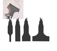 Lame de Grattoir pour Scie Alternative 4 Pièces, Lames de Grattoir Sawzall, Grattoir de Nettoyage de Carrelage, Outils Multifonctions de Nettoyage de Carrelage en Acier à Haute