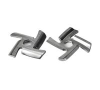 Lame de Hachoir 2 Pièces, Compatible avec Tefal ME710 | Acier Inoxydable SUS420 ; Compatible avec MOULINEX ME106 ; Compatible avec Magio MG-265