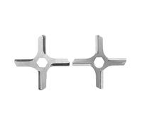 Lame De Hachoir À Viande 2 Pièces Avec Trou Hexagonal, Compatible for MOULINEX, 574 ME20513E HV3 KRUPS F402, Compatible for Daewoo, International DI 1925