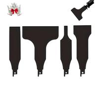 Lame de nettoyage de sol électrique en acier au carbone, jeu de 4 lames de grattoir universelles for scie alternative, jeu de lames de scie alternative, for le retrait de carrelage(1set)