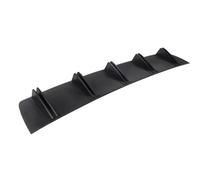 Lame de Pare-Choc arrière Universelle pour Voiture, Double aileron de Requin, diffuseur incurvé Anti-Collision 2 en 1 Kit Corps Diffuseur Pare-Chocs Arrière(Noir)