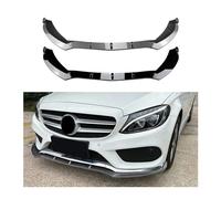 Lame de Pare-Choc Avant de Voiture Compatible for Mercedes Classe C W205 C180 C200 260 2015-2018 AMG Spoiler Splitter Body Kits Diffuseur(Carbon Look)