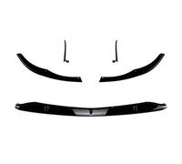 Lame De Pare-Choc Avant De Voiture, Séparateur De Becquet, pour Mercedes pour Benz Classe C W205 C205 S205 C63 AMG 2015~2022 Spoiler Pare-Choc Avant(Noir Brillant)
