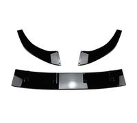 Lame De Pare-Choc Avant Inférieure Voiture Diffuseur Protection Garniture Protection pour A3 8Y S3 2021 2022 2023 + Pare-Chocs De Voiture Spoiler Séparateur(Noir Brillant)