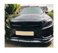 Lame De Pare-Choc Avant pour Mercedes, pour Benz Classe C W205 Sport 2015 - 2018 C180 C200 C300 2016 2017, Séparateur De Lame Inférieure Spoiler Pare-Choc Avant(Noir Brillant)