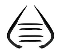 Lame De Pare-Choc Avant, Spoiler Et Garniture De Phare Antibrouillard pour Benz Classe E W213 S213 Pré-revêtement 16-20 pour AMG Line Et AMG E43(Carbon Look Set)