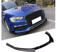 Lame de Pare-Chocs Avant,pour Audi A3 S3 8V 2014 2016 2016, Lame de Pare-Chocs Avant Spoiler Splitter,du Kit de Corps de Lame de Séparateur Inférieur,Black