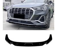 Lame de Pare-Chocs Avant,pour Audi Q3 F3 Sline 2019+,Pare Choc Avant Lame Pare Choc Spoiler De Lèvre Cache Lèvre Diffuseurs Becquet Garde Kit,Normal-Glossy Black
