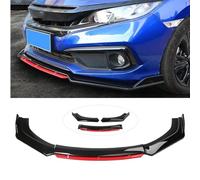 Lame de Pare-Chocs Avant,pour BMW Z4 / Z4M G29 E85 E86 E89 Roadster/E86 Coupé, Lame de Pare-Chocs Avant Spoiler Splitter,du Kit de Corps de Lame de Séparateur Inférieur,Bright Black Red