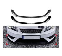 Lame de Pare-Chocs Avant,pour Seat Leon MK3.5 2017 2018 2019, Lame de Pare-Chocs Avant Spoiler Splitter,du Kit de Corps de Lame de Séparateur Inférieur,Piano Black