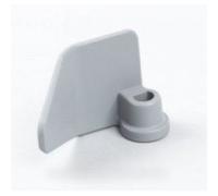 Lame De Petrissage Qd780a Pour Petit Electromenager Riviera & Bar Diametre De L'axe 8.10 M/M Diametre Du Plat 6.50 M/M Pale Courbe A Gauche Se Monte Sur La Machine A Pain Riviera Et Bar Qd777a Qd780a