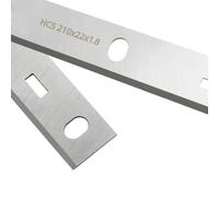 Lame de raboteuse HCS 210mm, épaisseur 210x22x1.8mm, pièce de rechange for outils électriques Kity PT8500 Fox Scheppach Bernardo, 1 paire