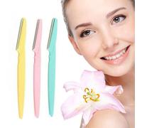 Lame de rasoir en acier inoxydable, couteau à sourcils, 3 couleurs, mise en forme, Portable, sûr, maquillage pour femmes, outils cosmétiques de beauté, 1 pièce