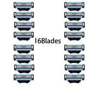 Lame De Rasoir Manuelle À 3 Couches Pour Hommes,Couteau De Rasage Universel - Type 16 Blades
