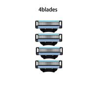 Lame De Rasoir Manuelle À 3 Couches Pour Hommes,Couteau De Rasage Universel - Type 4 Blades