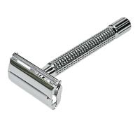 Lame de rasoir pour homme, modèle fantaisie, nostalgie, chrome.