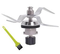 Lame de Rechange Compatible avec SilverCrest Monsieur Cuisine Connect | En Acier Inoxydable avec Joint et Brosse de Nettoyage pour Robot de Cuisine
