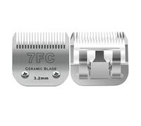 Lame de rechange détachable en céramique 7FC for tondeuses for animaux, compatible avec les tondeuses Andis, Oster A5 et Wahl série KM, 3,2 mm(Size 7FC)