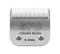 Lame de rechange en céramique détachable 5FC for tondeuse à poils d'animaux A5, compatible avec Andis (AG, AGC, AGP, AGRC, AGCL) et Wahl (séries KM2, KM5 et KM).