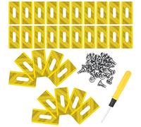 Lame de Rechange en Titane, 30 pièces Lame Pour Tondeuse, Accessoires pour Tondeuse,Lames Tondeuse Gazon,Compatible avec les Lames de Tondeuse Husqvarna, McCulloch, Lame Robot Tondeuse (Doré)