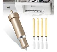 Lame de Rechange et Boîtier de Coupe Profonde, 4 Pièces pour Cricut Explore Air 2/3, pour Couteau Cricut Maker 3, Deep Cut Lame 30/60 Degrés, 2 lames de 30 ° et 2 lames de 60 ° (Doré)