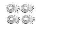 Lame De Rechange For Tête De Rasoir, Compatible Avec Le Crâne, Le Rasoir, Compatible Avec Pitbull, Lame De Rechange For Rasoir Gold PRO, 4 Têtes De Rasoir, Ensemble De Têtes De Rasoir(Silver 4 pcs 1 s