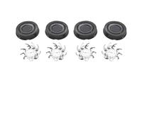Lame De Rechange For Tête De Rasoir, Compatible Avec Le Crâne, Le Rasoir, Compatible Avec Pitbull, Lame De Rechange For Rasoir Gold PRO, 4 Têtes De Rasoir, Ensemble De Têtes De Rasoir(Black 4 Pcs 1 Se