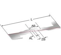 Lame de rechange GGP/STIGA, référence : 1111-9027-01
