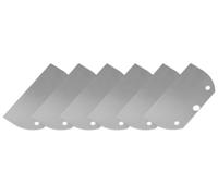 Lame de rechange grattoir 9 cm inox - Lot de 6 pièces