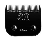 Lame de rechange noire détachable for tondeuse for chiens et chats, compatible avec Andis, AG, AGC, AGP, AGRC et Wahl, série KM10.(30(0.5mm))