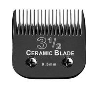 Lame de rechange noire détachable for tondeuse for chiens et chats, compatible avec Andis, AG, AGC, AGP, AGRC et Wahl, série KM10.(3 1-2(9.5mm))