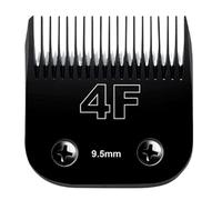 Lame de rechange noire détachable for tondeuse for chiens et chats, compatible avec Andis, AG, AGC, AGP, AGRC et Wahl, série KM10.(4FC9.5mm))