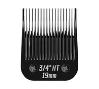 Lame de rechange noire détachable for tondeuse for chiens et chats, compatible avec Andis, AG, AGC, AGP, AGRC et Wahl, série KM10.(34HT(19mm))