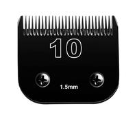 Lame de rechange noire détachable for tondeuse for chiens et chats, compatible avec Andis, AG, AGC, AGP, AGRC et Wahl, série KM10.(10(1.5mm))