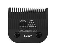 Lame de rechange noire détachable for tondeuse for chiens et chats, compatible avec Andis, AG, AGC, AGP, AGRC et Wahl, série KM10.(OA(1.2mm))