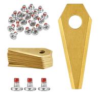 Lame de rechange pour robot tondeuse Bosch Indego 400 800 1000 1100 1200 Connect XS S M [Lot de 30 lames + 30 vis] Phonillico®
