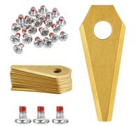 Lame de rechange pour robot tondeuse Bosch Indego 400 800 1000 1100 1200 Connect XS S M [Lot de 30 lames + 30 vis] Phonillico®