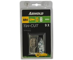 Lame de rechange pour robot tondeuse MTD Arnold Tin-Cut Worx; 9 unités