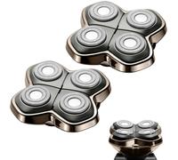 Lame de rechange pour tête de rasoir PRO 4 compatible avec les rasoirs Sk*ll Pitbull, Butterfly Kiss Pro et Palm, lame de rasoir pour rasoirs à tête chauve pour hommes, chambre non incluse (2 Pièces)