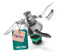 Lame De Rechange Pour Thermomix Tm6/Tm7, Couteau MéLangeur En Acier Inoxydable Avec Bague D'éTanchéIté, Compatible Avec Robot Culinaire Vorwerk, Accessoires De Cuisine Et PièCe De Rechange