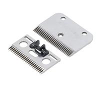 Lame de rechange pour tondeuse, lot de 2 lames de toilettage en carbure 35 dents, espacement de 1 mm, pour cheval, vache, chèvre, fourrure épaisse, taille standard, haut et bas