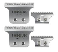 Lame de rechange professionnelle 2215 T-Wide, compatible avec la tondeuse Wahl 5 Star Detailer Li (8081, 8171), lame réglable en acier inoxydable à écartement nul (lot de 2)