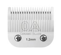 Lame de rechange professionnelle en céramique détachable for tondeuses à gazon for chiens, compatible avec les modèles Andis, AG, AGC, AGP, AGRC, AGCL et Wahl, séries KM2, KM5 et KM.(OA(1.2mm))