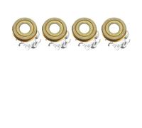 Lame De Remplacement De Rasoir 4 Têtes Lames Lame De Remplacement De Tête De Rasoir, Compatible For Rasoir Crâne(Gold 4 pcs 1 set)