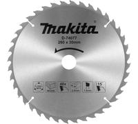 Lame de scie 260x1,8x30 mm, 40 dents Makita D-74077 Diamètre:260 mm Nombre de dents:40