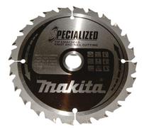 Lame de scie à bois MAKITA SPECIALIZED avec dents fraisées 165x2x20mm 24 dents B-33093