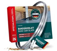 Lame de scie à ruban Bayerwald en acier spécial à dents trempées - 1400 x 6 x 0.5 x 4 / pour tous les types de bois courants/bande de scie adaptée à Einhell et bien d'autres encore